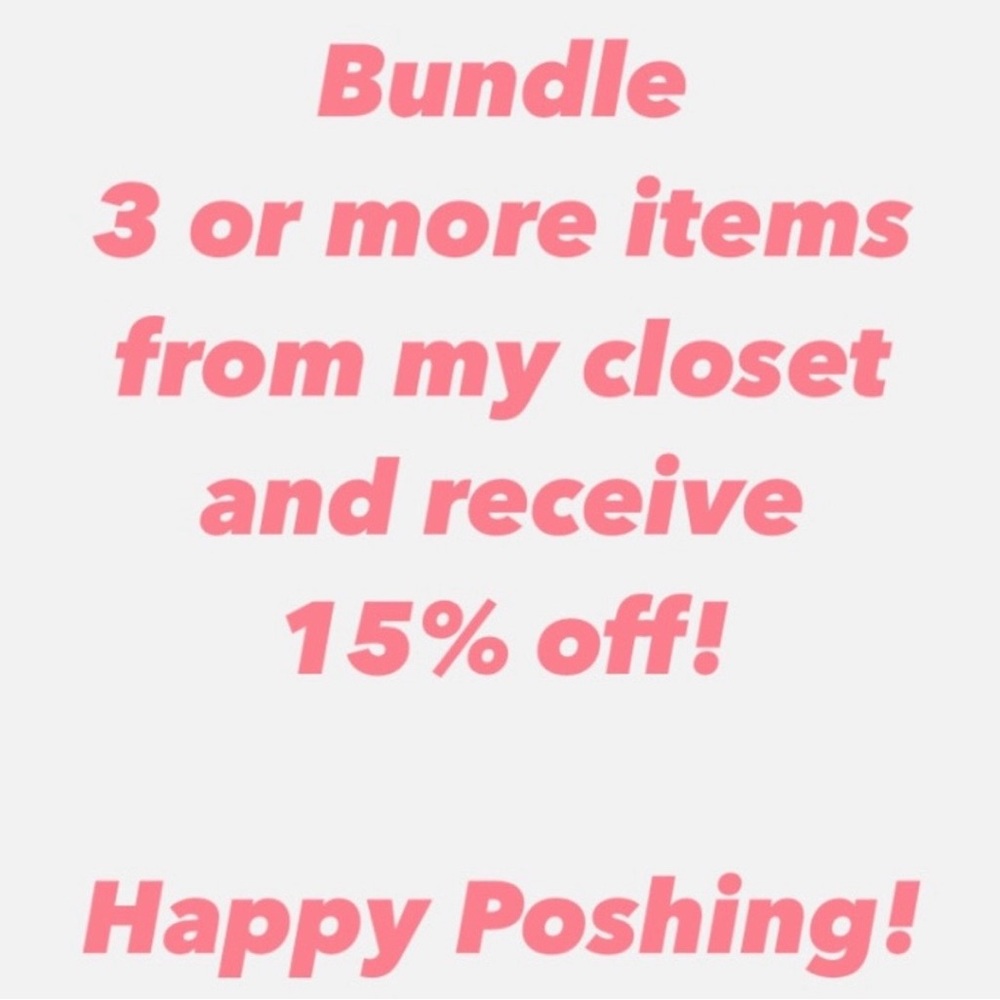 Bundle 3+ items get 15% off